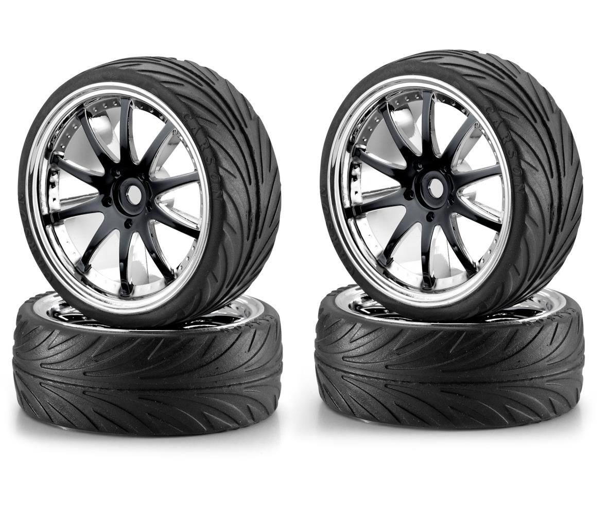 Carson 00080 1:10 Big Wheel-Set 02 10Speic Sch/Ch (4) 500900080