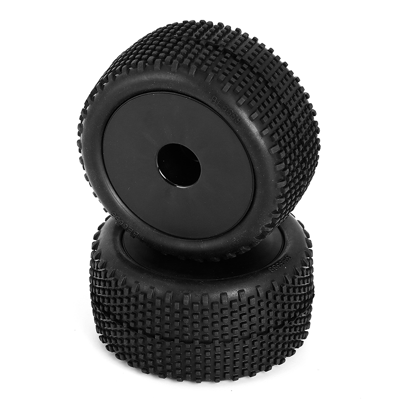 LC Racing Reifen/Felgen Block Pin Truggy montiert 12mm schwarz 2 Stück LC6249