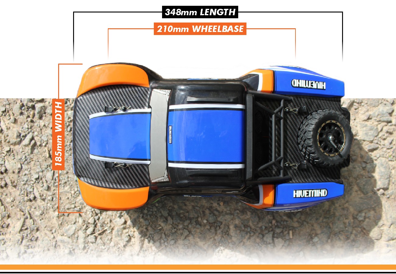 BLACKZON Viper SC Turbo 1/16 4WD Brushless SCT Blau/Orange 540276 - Abbildung 5