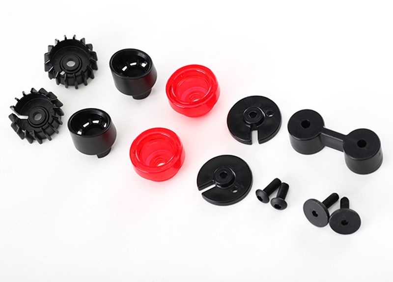 Traxxas Rücklichter (2) + Halter (4)  Auspuff-Enden (2) +Halter (1) 8314 - Abbildung 1
