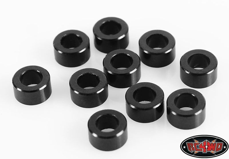 RC4WD 3mm Black Spacer with M3 Hole (10) Z-S0806