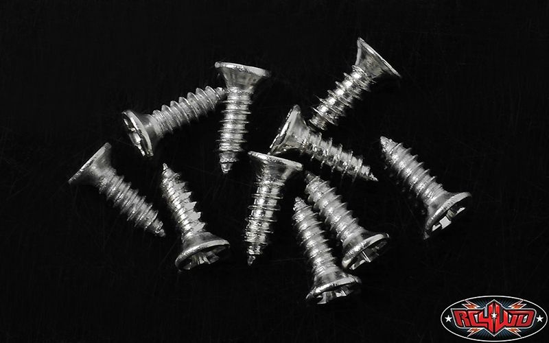 RC4WD Flat Head Self Tapping Screw 1.6 X 6mm (Silver) Z-S1586
