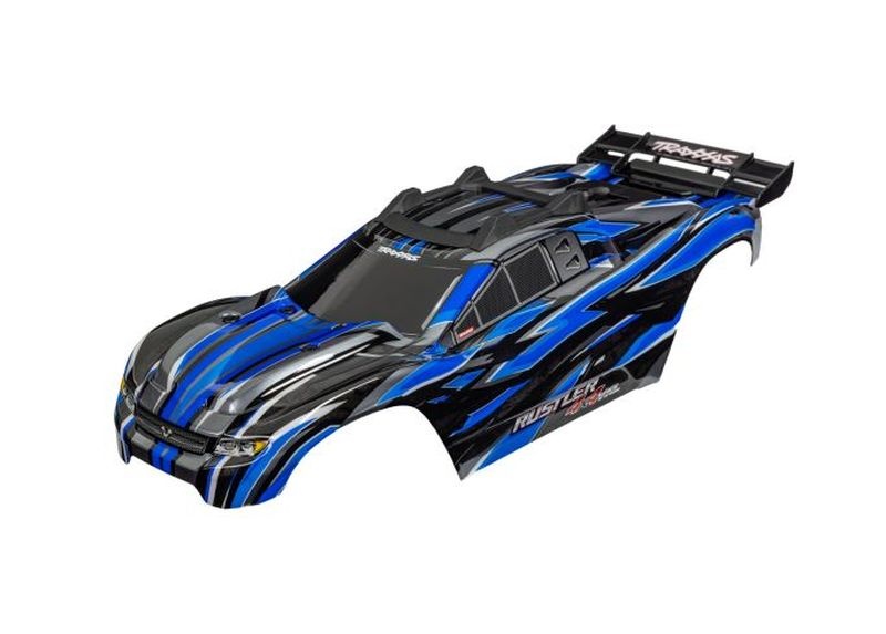 Traxxas Karo Rustler 4x4 VXL blau  6785-BLUE