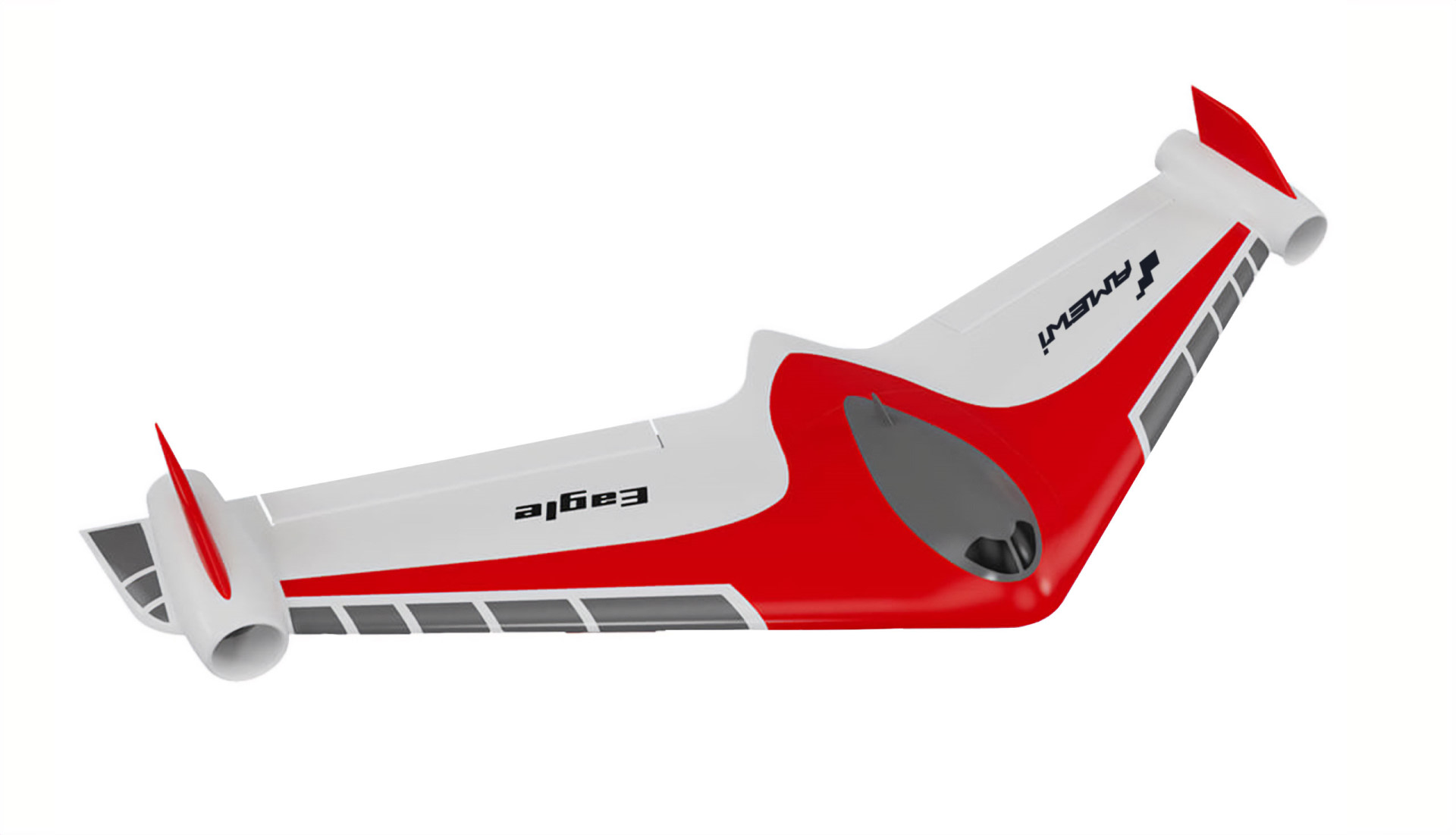 Amewi Eagle Twin V2 40mm EDF Nurflügler PNP rot 24133 - Abbildung 1