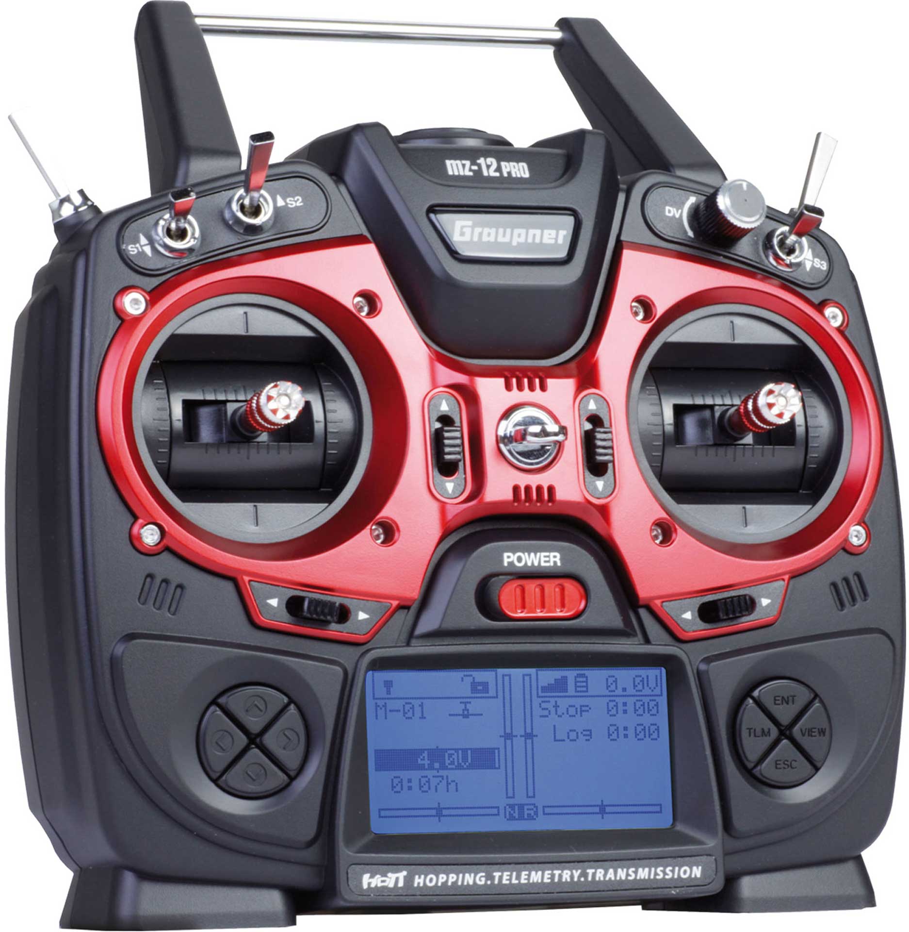 GRAUPNER MZ-12 PRO HOTT Einzelsender 2,4Ghz Fernsteuerung S1002.Pro.77