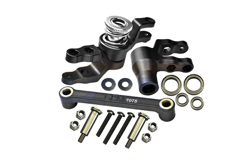 GPM Aluminium Lenk-Set komplett schwarz TRX Maxx, Maxx Slash TXMS048NBK