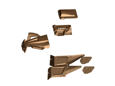 Amewi Red car shell components Sandstorm 0462