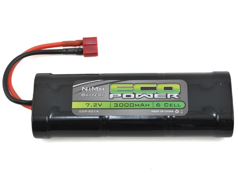 EcoPower 7.2V/3000mAh 6-Cell NiMH Stick Pack Batterie mit T-Style Stecker ECP-5014
