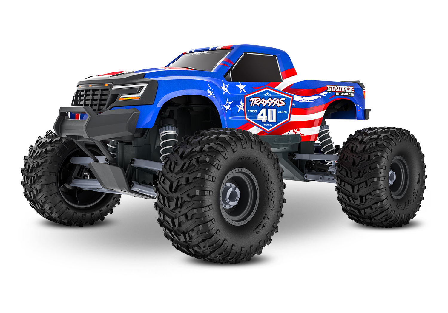 Traxxas Stampede 2WD VX3 Brushless Monster Truck 40th Edition 1/10 RTR 136454-4 - Abbildung 1