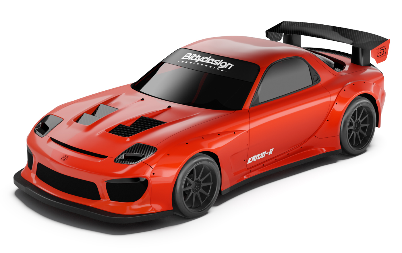 Bittydesign KANJO-R 1/28 Mini-Z Clear Body BDMZ-KJR