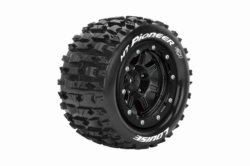 Louise MFT MT-PIONEER 2.8 1/10 soft Felge schwarz (2) 17mm TRAXXAS MAXX, HPI / 1/2Z Offset / L-T3329SB