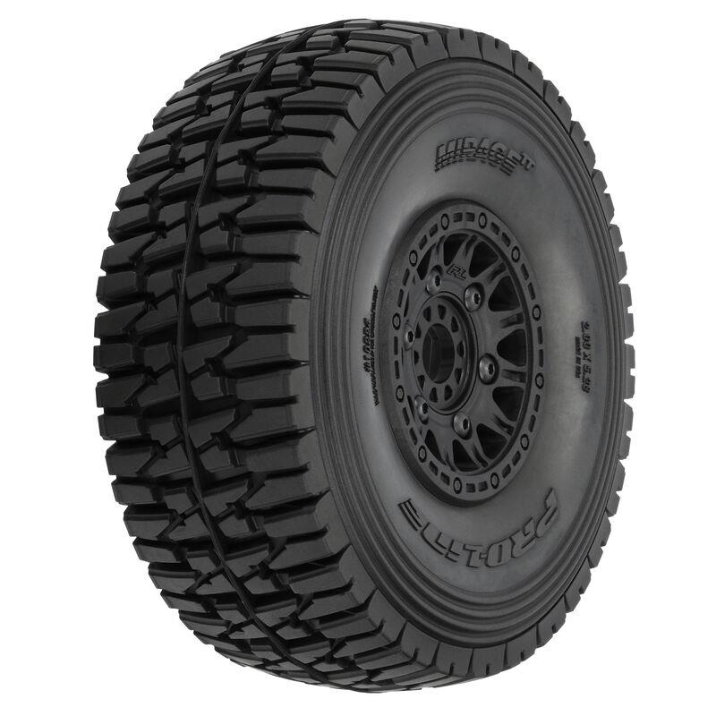 ProLine 1/7 Mirage TT Fr/Rr MT Reifen Mtd 17mm Blk Raid (2)