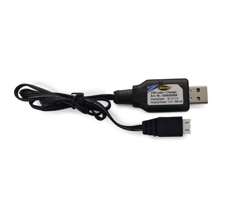 Carson 06089 USB-Lader 7,4V/1000mAh Li-Ion XHP-Steck. 500606089