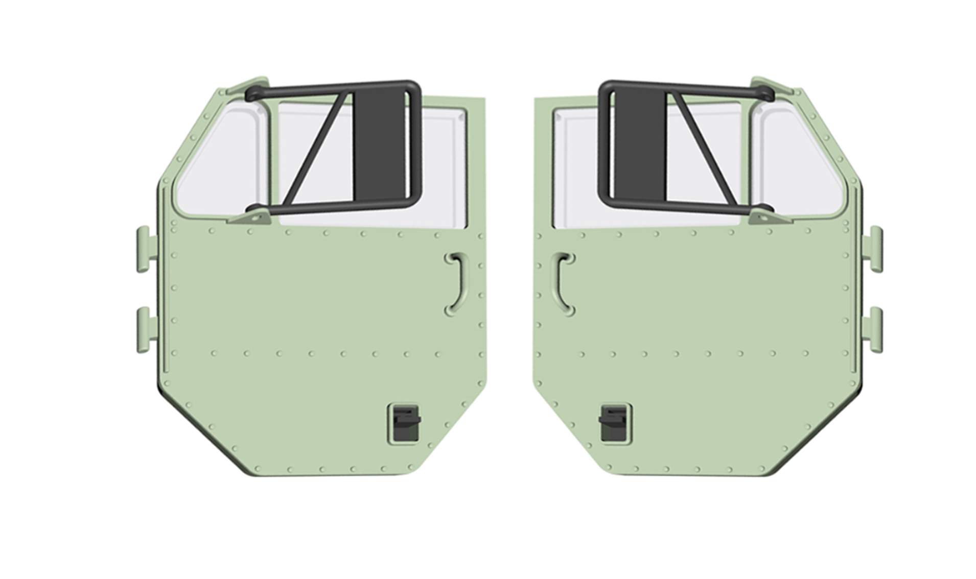 Amewi Türen, Fahrerkabine grün für 8x8 Truck T022G