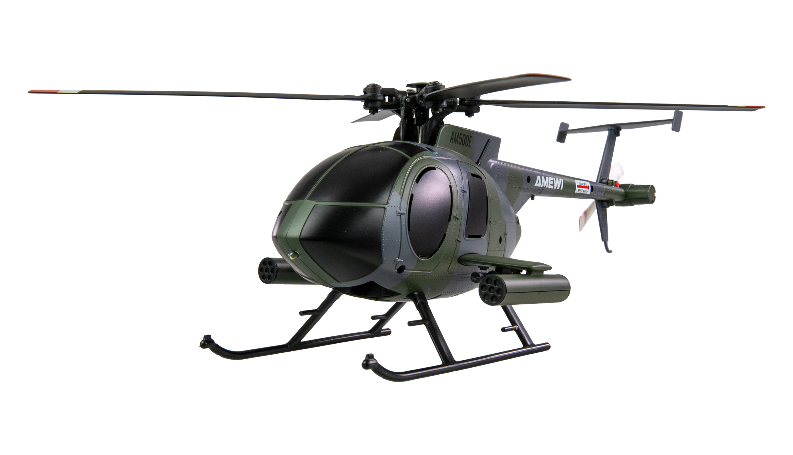 Amewi Hughes MD500 Helikopter Militär 4-Kanal 6G RTF grau 25353