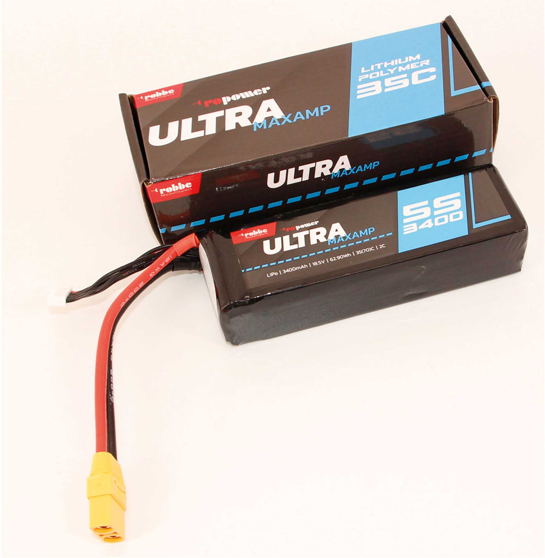 Robbe RO-POWER ULTRA MAXAMP 3400MAH 18,5 VOLT 5S 35(70)C LIPO AKKU 7378