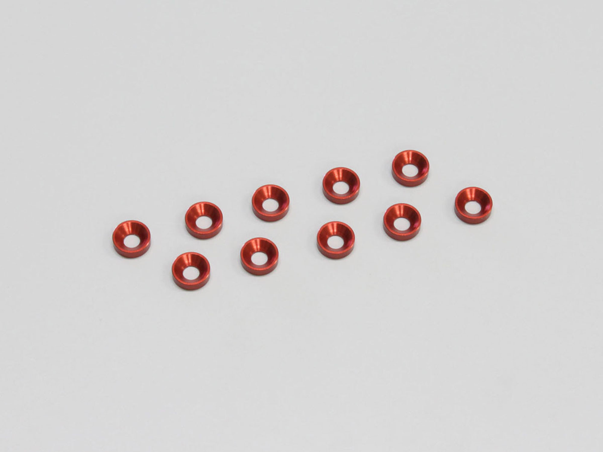 Kyosho UNTERLEGSCHEIBEN M3,ALU ROT (10) W0146R
