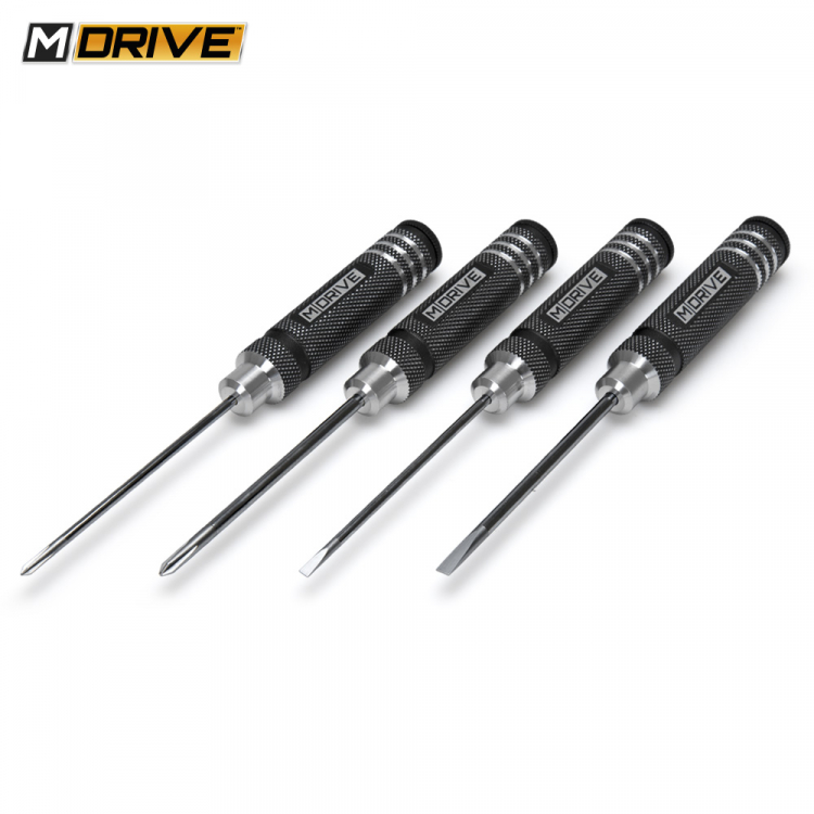 M-DRIVE Schraubendreher Schlitz & Kreuz Set - 3 & 4mm MD40000