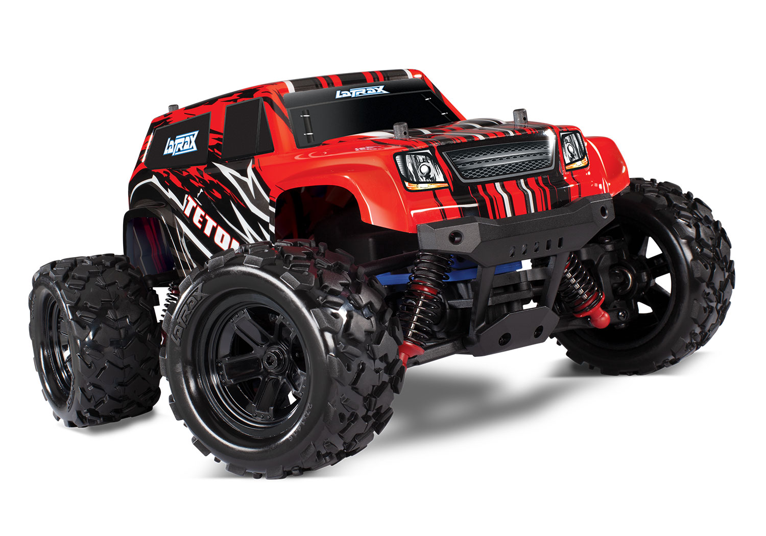 LaTrax TETON 4x4 Rot X RTR +Akku/12V-Lader Monster Truck 76054-1
