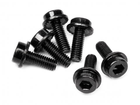 HPI Innensechskantschraube mit Flansch M3x8mm (6St) 94453