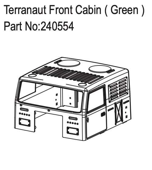 Hobby Plus Terranaut Front Cabin ( Green ) 240554