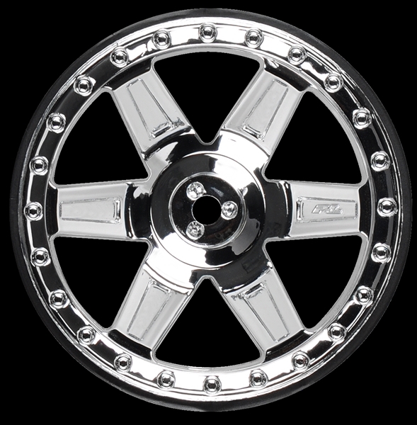 ProLine Desperado 2.8 (Traxxas Style Bead) Chrome Rear Wheels (2 2730-01