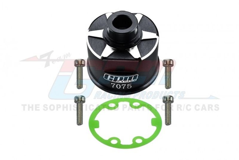 GPM Aluminium Differential Gehäuse v/h schwarz TRX 1/10 E-Revo alt, Rustler/Stampede/Slash/H ER011NBK
