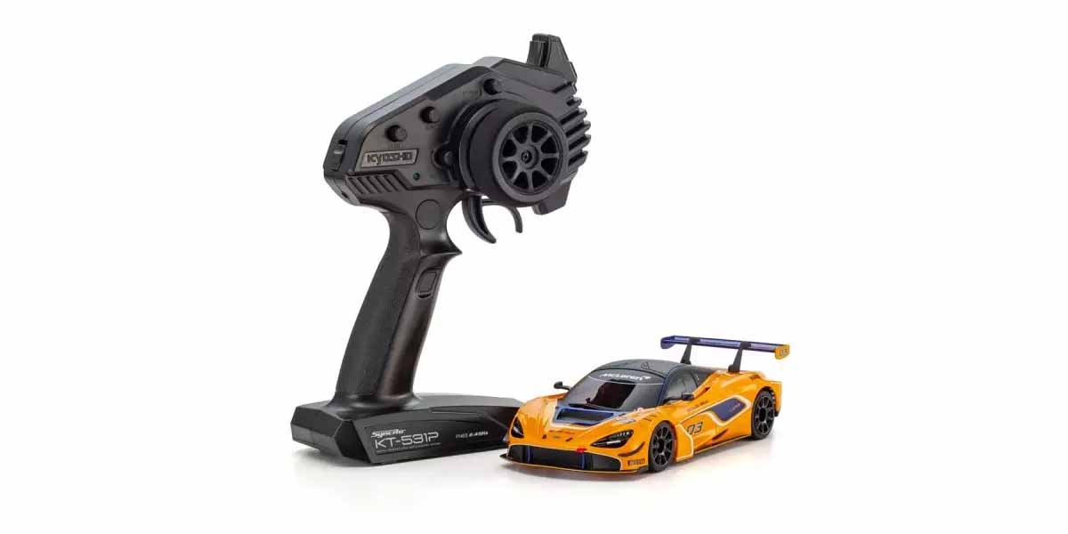 Kyosho Mini-Z MR04 RWD McLaren 720S GT3 Orange (W-MM/KT531P) 32364OR - Abbildung 3