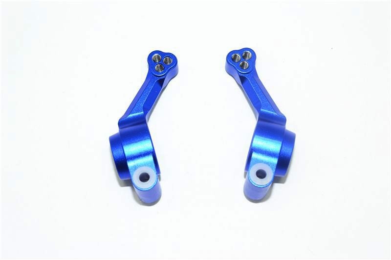GPM Alu Radträger hinten blau Traxxas Rustler, Hoss 4x4