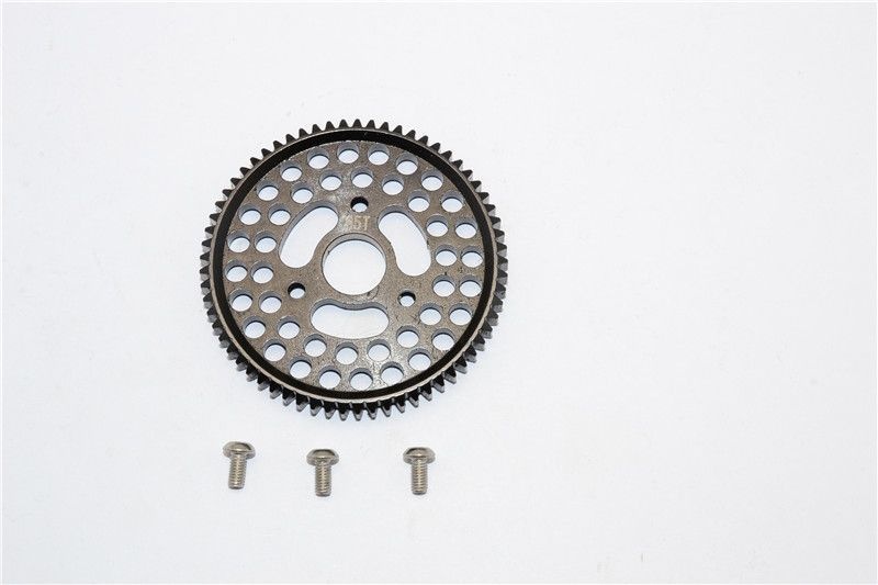 GPM Stahl Hauptzahnrad 65T schwarz Traxxas 1/10 E-Revo Alt