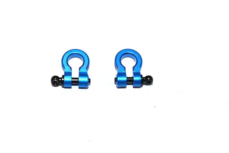 GPM Alu-Schäkel blau (2) Universal für Crawler, Jeep & Trucks HOOK02B