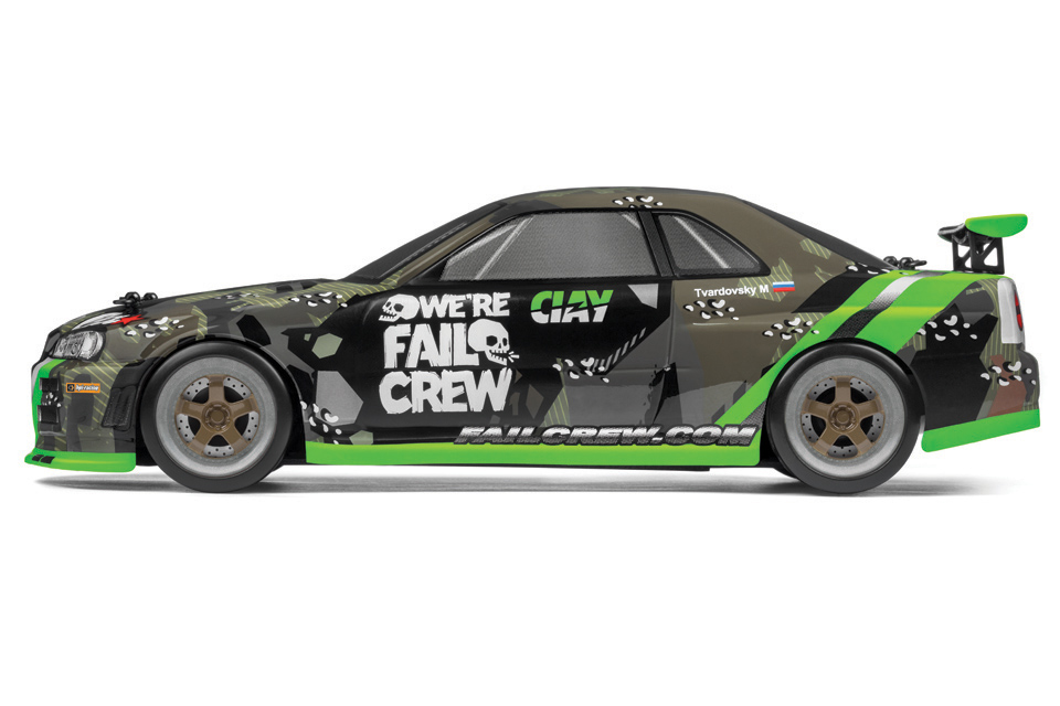 HPI 1:18 R/C Micro RS4 Drift Fail Crew Nissan Skyline 120101