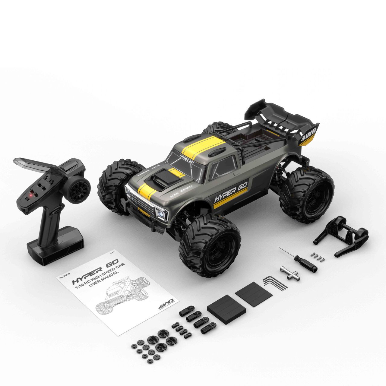 MJX Hyper GO Truck 1/10 Brushless 4WD RTR Grau 10210G - Abbildung 7