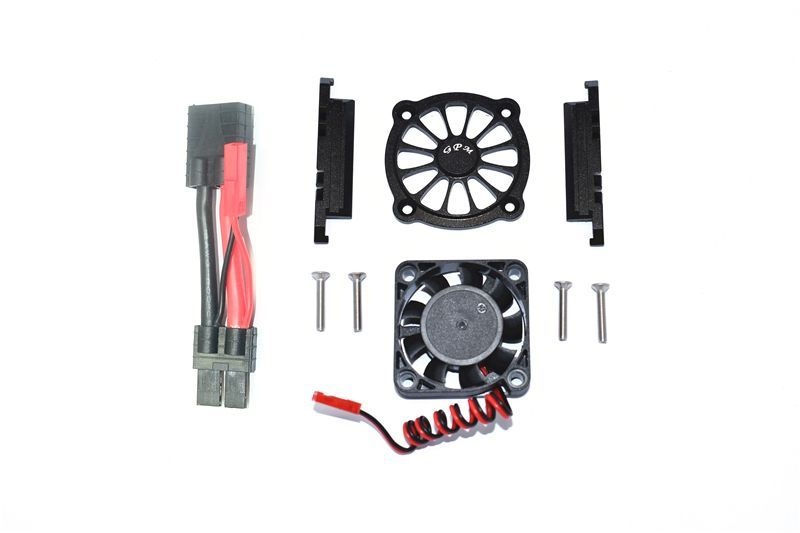 GPM Alu Motorkühlkörper mit Ventilator schwarz Traxxas MAXX
