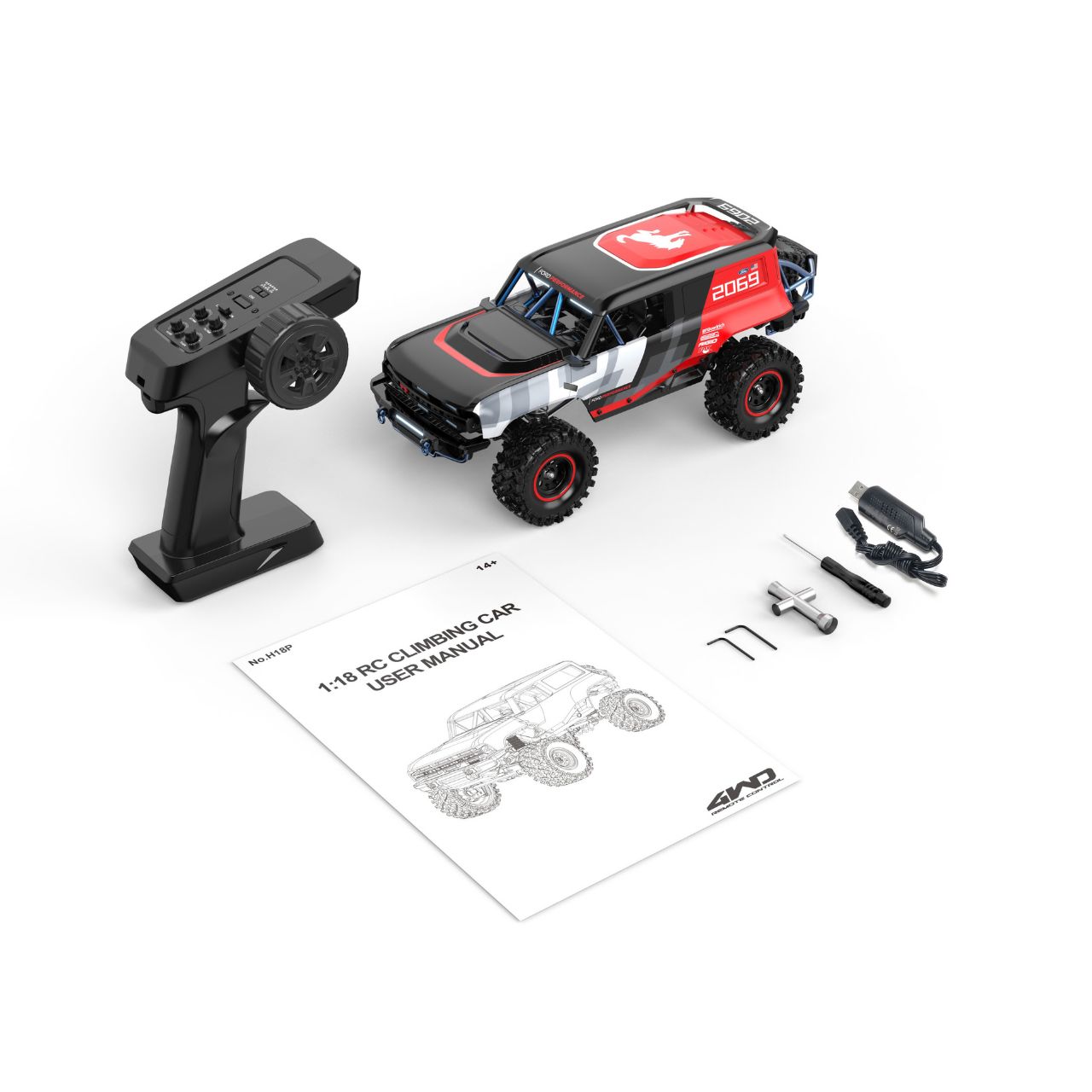MJX Hyper GO H18P 1/18 Ford Bronco R Baja 1000 Crawler - Abbildung 6