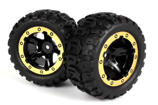 BLACKZON Slyder MT Reifen & Felgen montiert 2St. (Schwarz/Gold) 540087