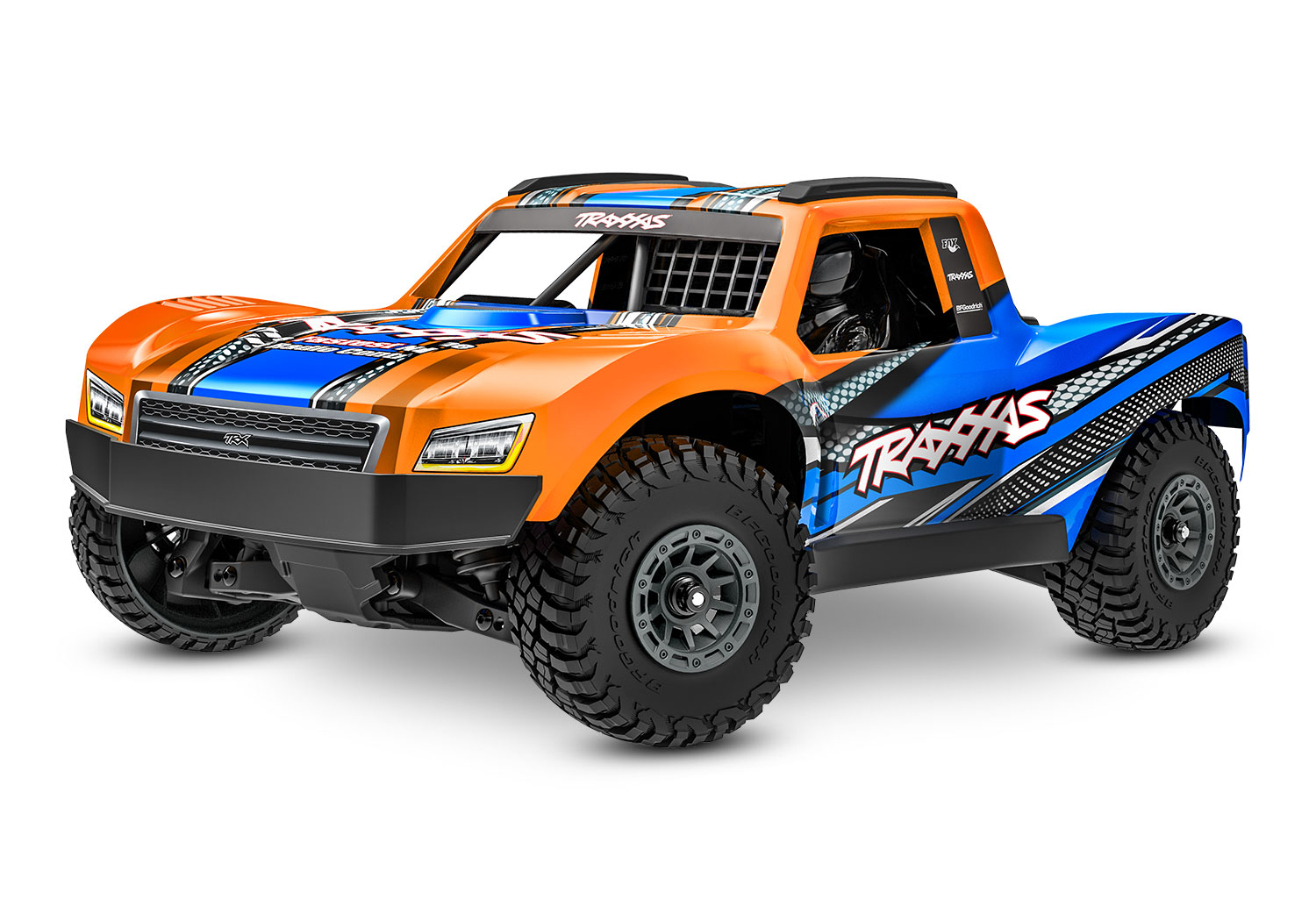 Traxxas MINI-Slash BL-2S 4x4 orange 1/16 Short Course RTR Brushless mit 2S Lipo/Lader 10164-1 - Abbildung 1