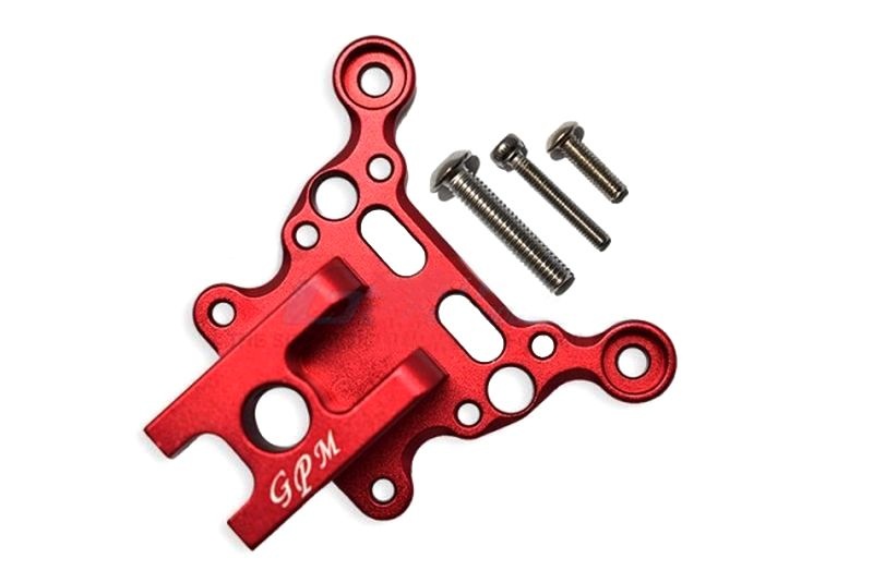 GPM Aluminium Befestigung für obere Chassisstrebe vorn rot GPM ARRMA Krat, Tal, Typh, Sent, Out, Notor, Limit, Infra 6s  MAK015FANR