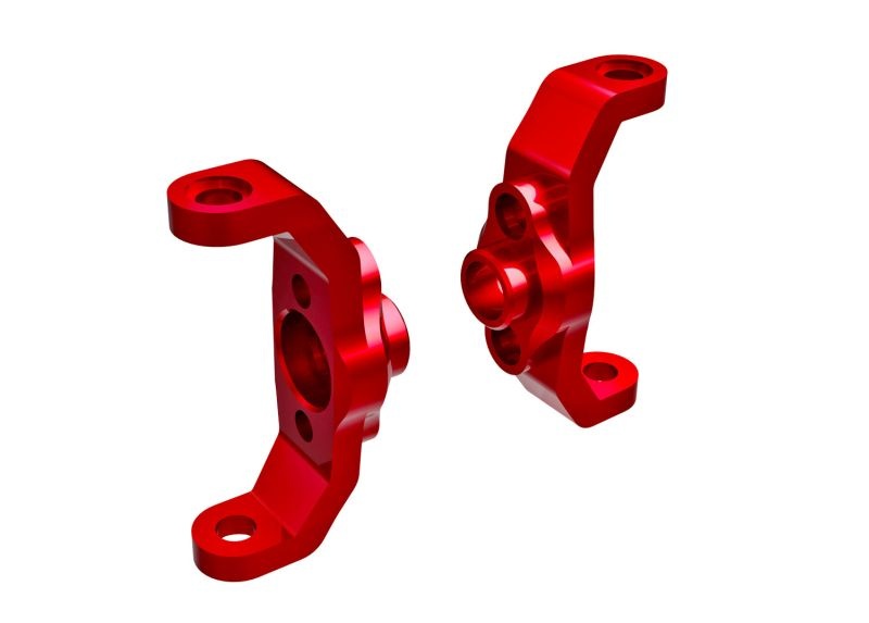 Traxxas Caster-Blocks, 6061-T6 Alu rot eloxiert l/r 9733-RED