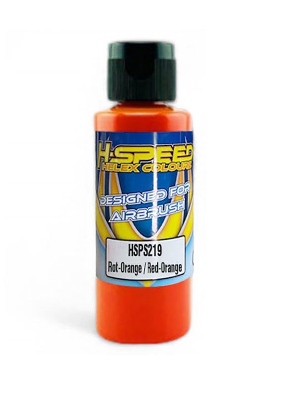 H-SPEED Lexan Airbrush Farbe 60 ml Rot-Orange / Red-Orange HSPS219