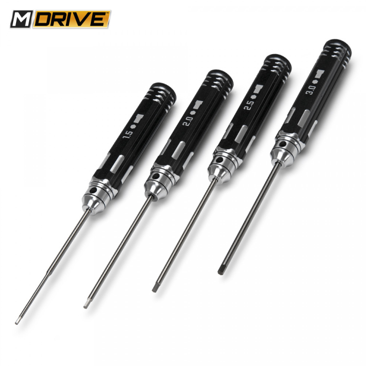 M-DRIVE Innensechskant Schlüssel Set - 1.5, 2, 2.5 & 3mm MD20000