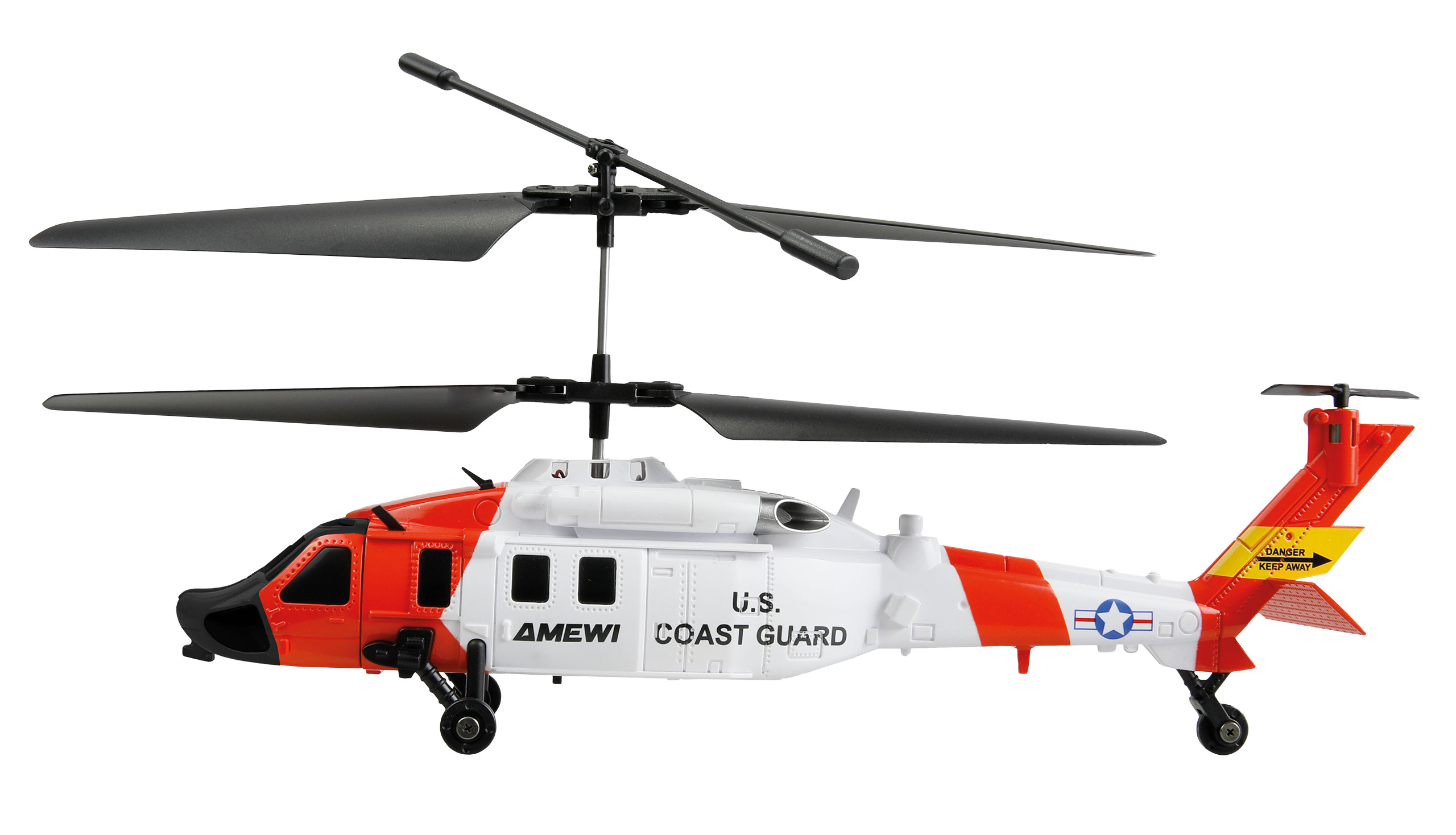 Amewi UH-60 CX Black Hawk Coastguard Koaxial Hubschrauber 3-Kanal RTF 25371