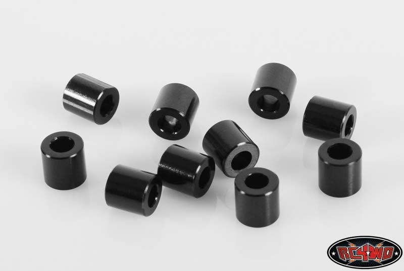 RC4WD 6mm Black Spacer with M3 Hole (10) Z-S0956