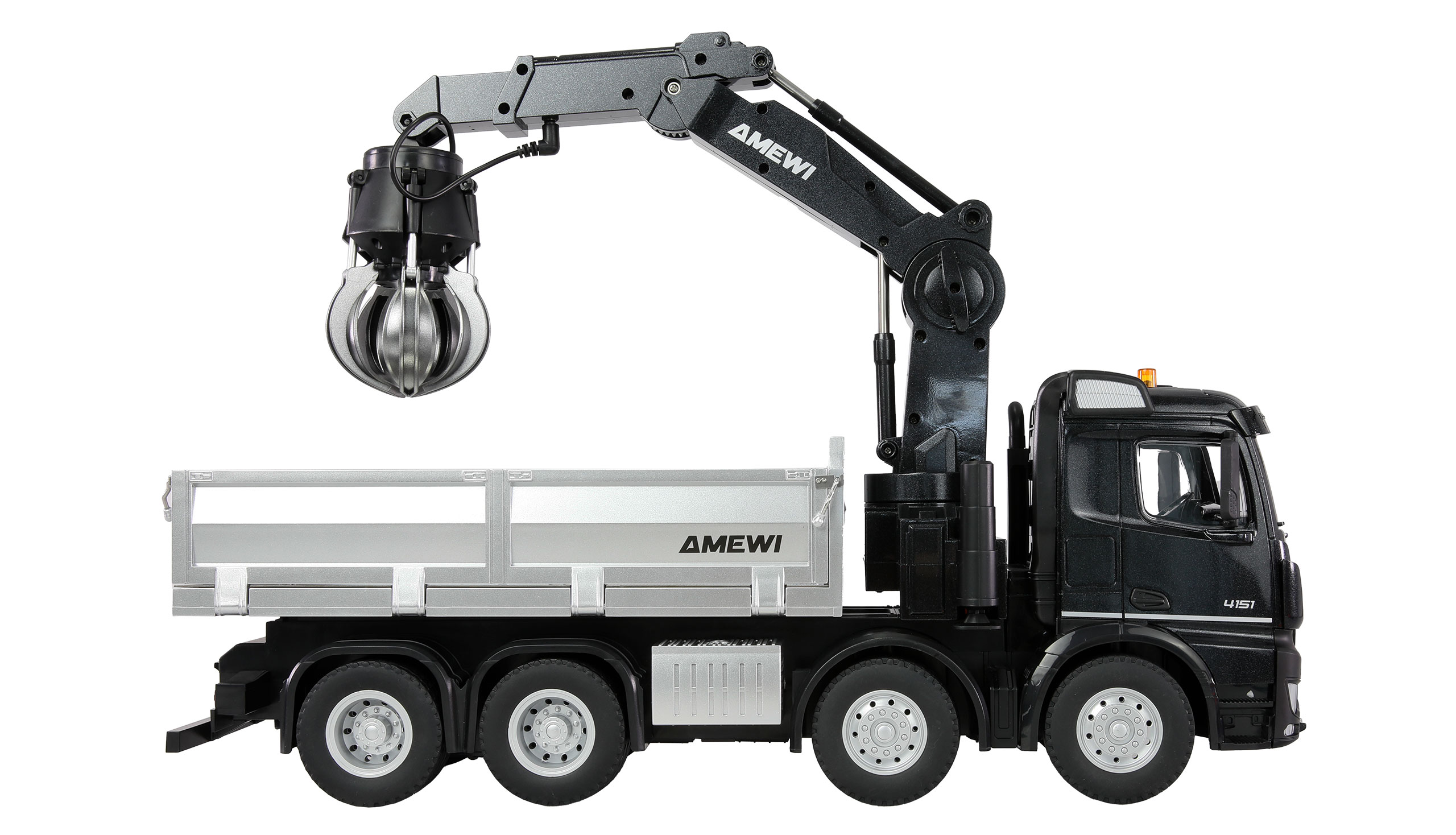 Amewi Mercedes-Benz Arocs Kranwagen mit Kipper 8x4/4 4WD 1:18 RTR 22716
