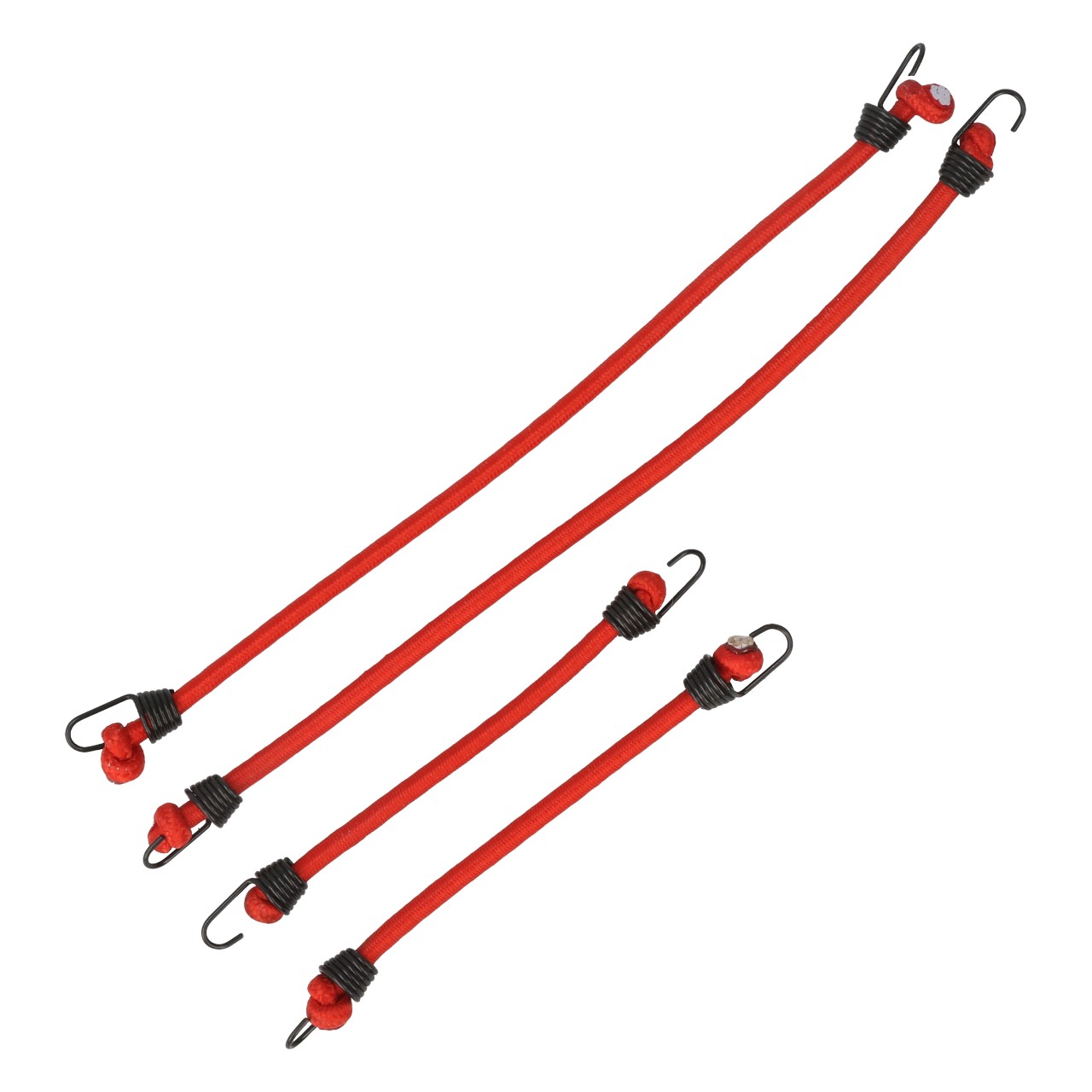 Robitronic Spanngurte mit Haken Rot elastisch (2 Paar) R21003R