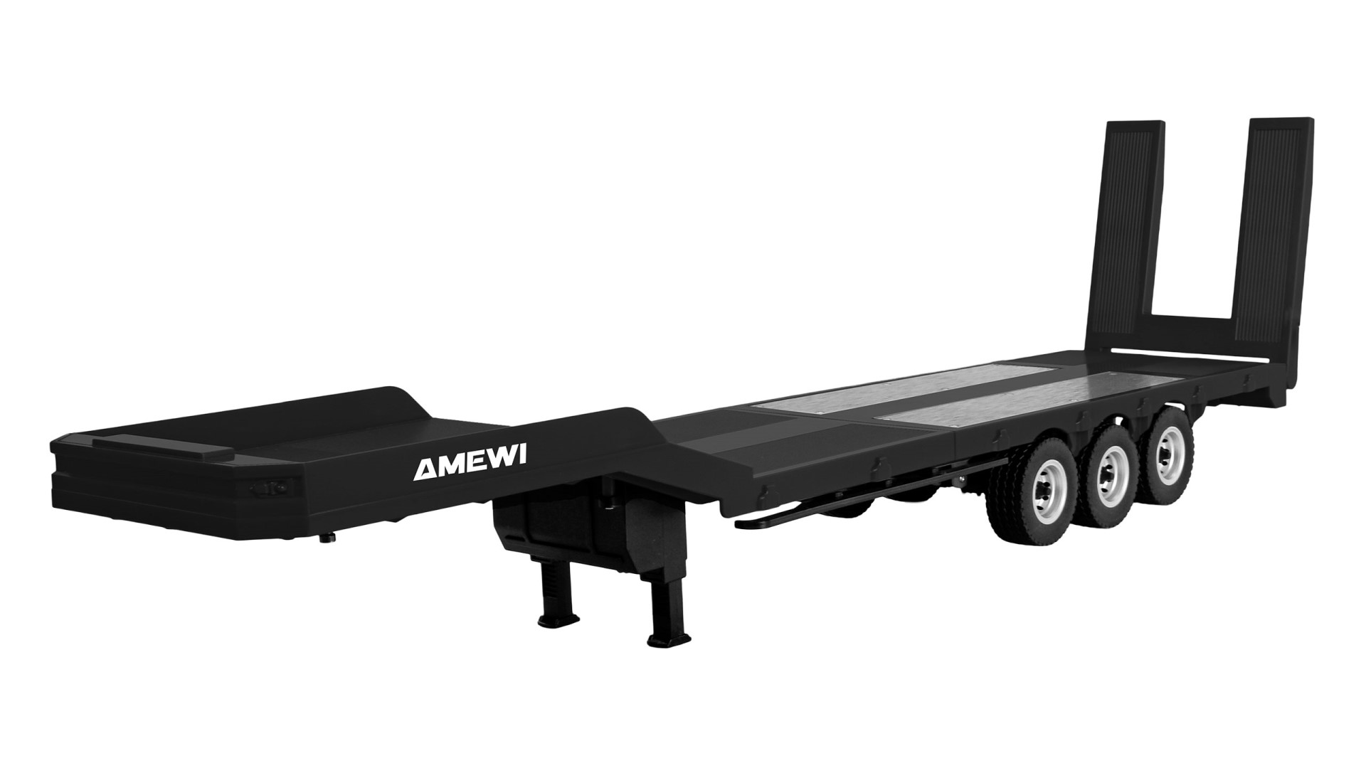 Amewi Tieflader-Sattelauflieger Dreiachser für Scania 1:18 schwarz 22761 - Abbildung 1