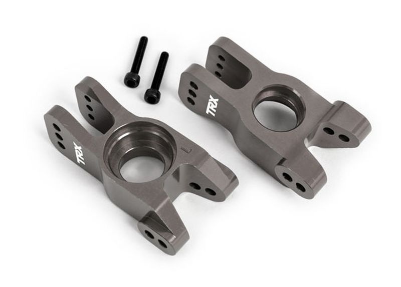 Traxxas Radträger Alu l/r hi Titanium grau eloxiert 9552A