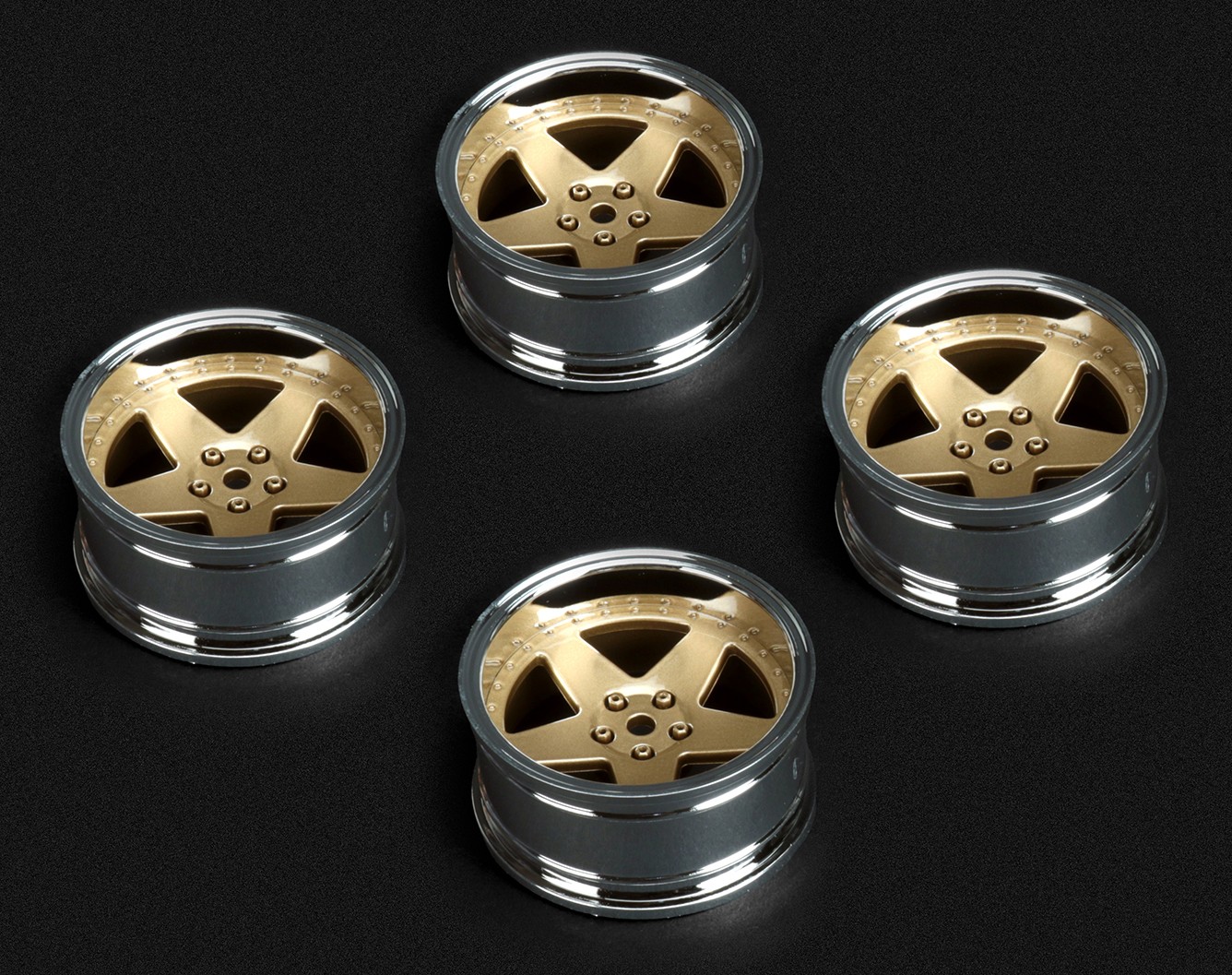 Louise Felgen Drift 5-Speichen Bronze (2,4,6,8mm Offset) 12mm sechskant (4)