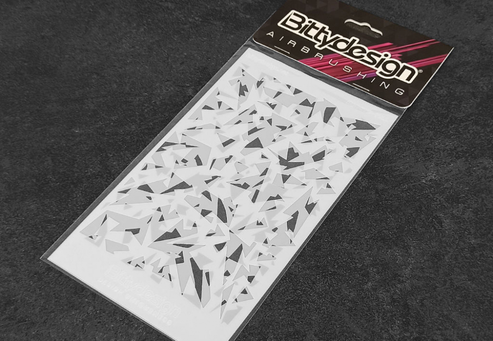 Bittydesign Vinyl stencil - Camo Artic (A + B) STC-018