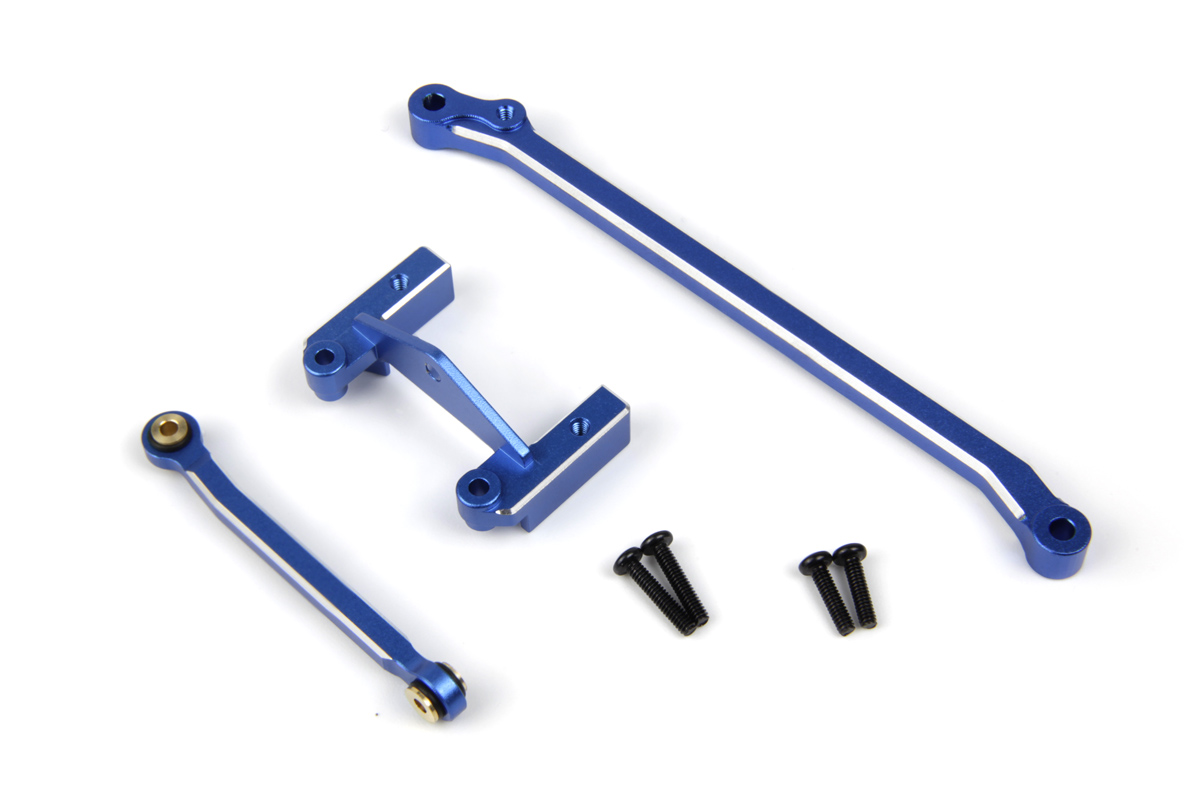 HPI Aluminum Servo Halterung & Lenkgestänge (Blau) 161423
